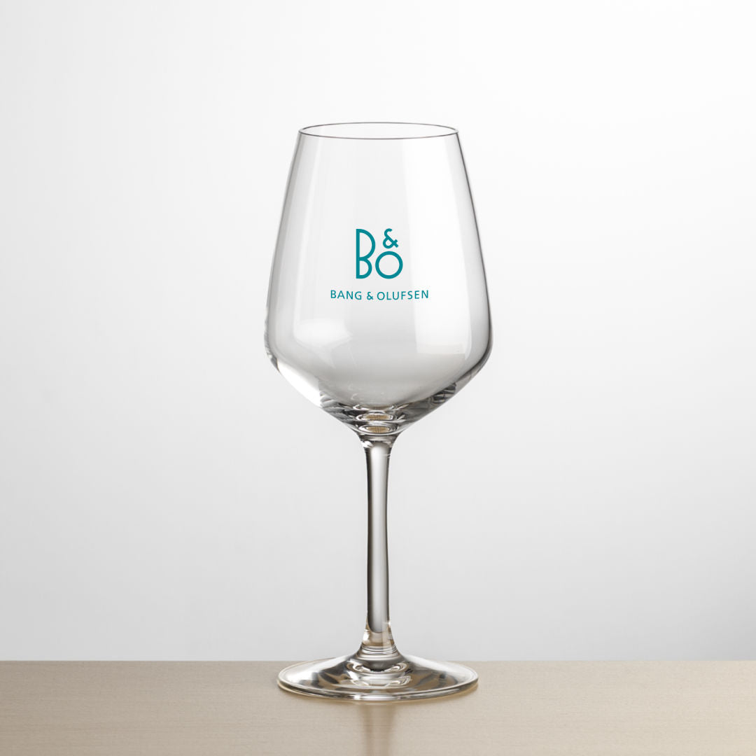 Custom Swissmar Acacia Board & Wine Glasses Set