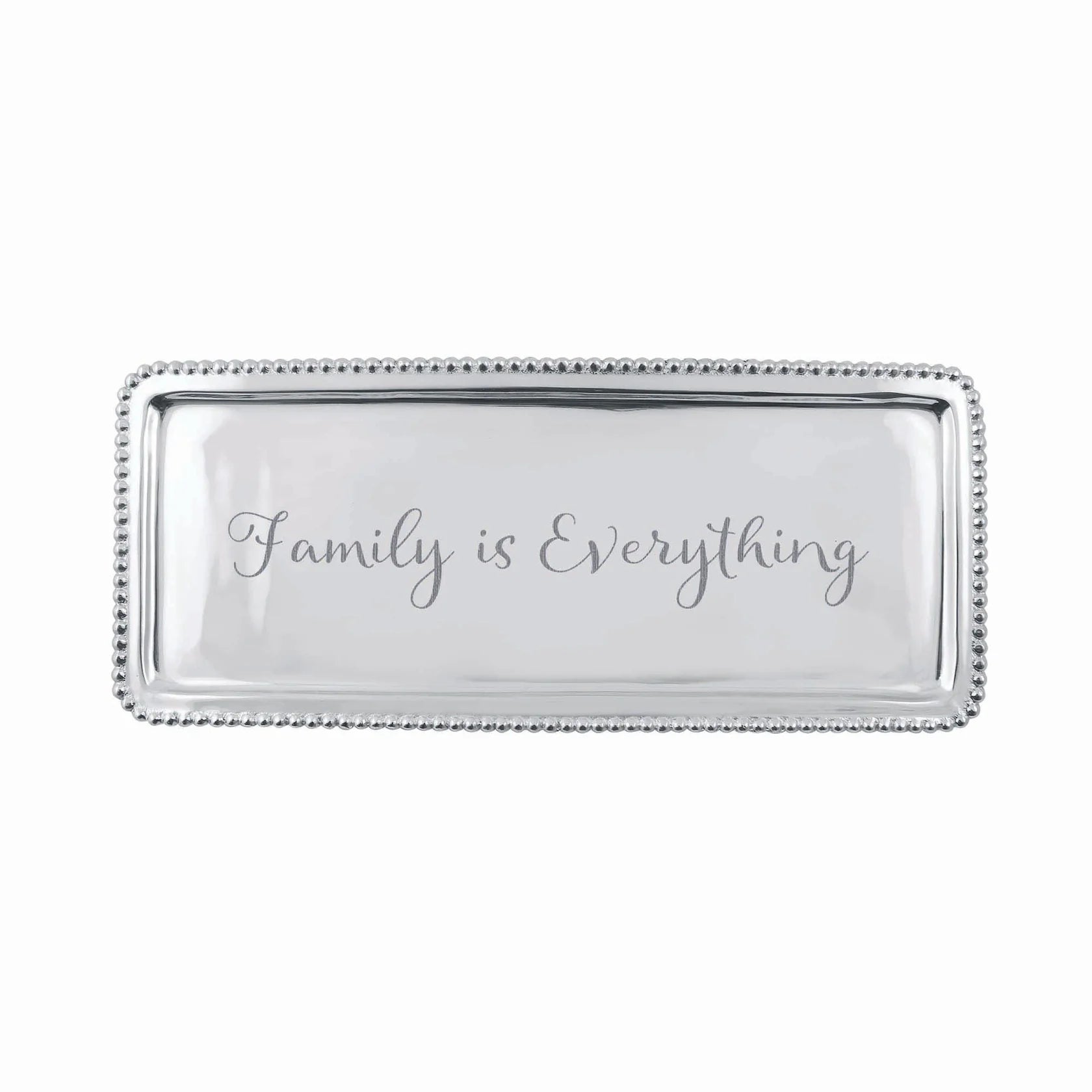 Personalized Mariposa Beaded Tray with Tea Forté & Tea Cakes Gift Set