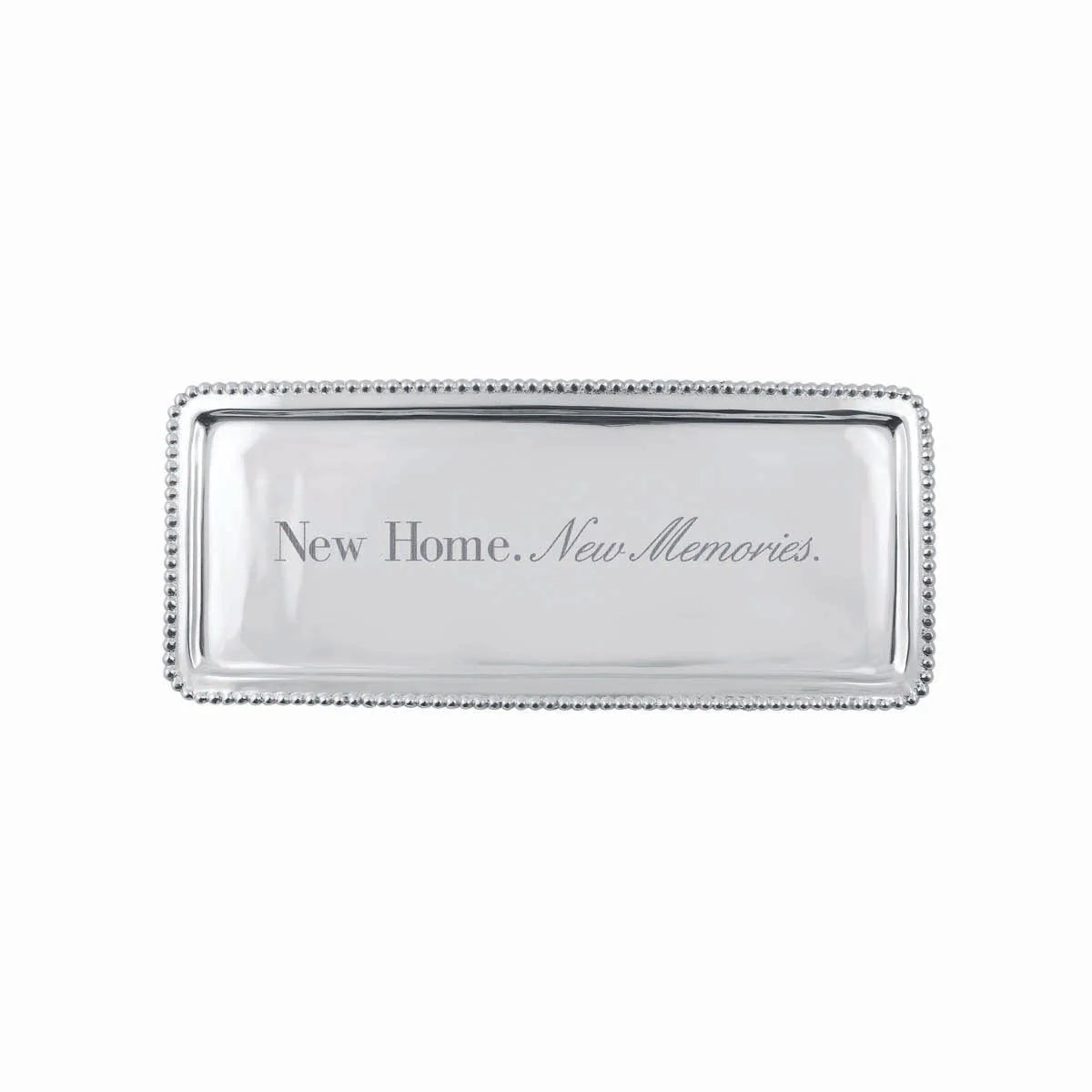 Personalized Mariposa Beaded Tray with Tea Forté & Tea Cakes Gift Set