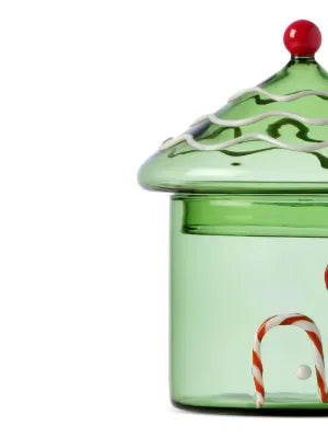 Ichendorf Holiday Green Glass House Box