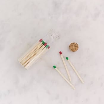 The Winter Elk Glass Candle & Match Set