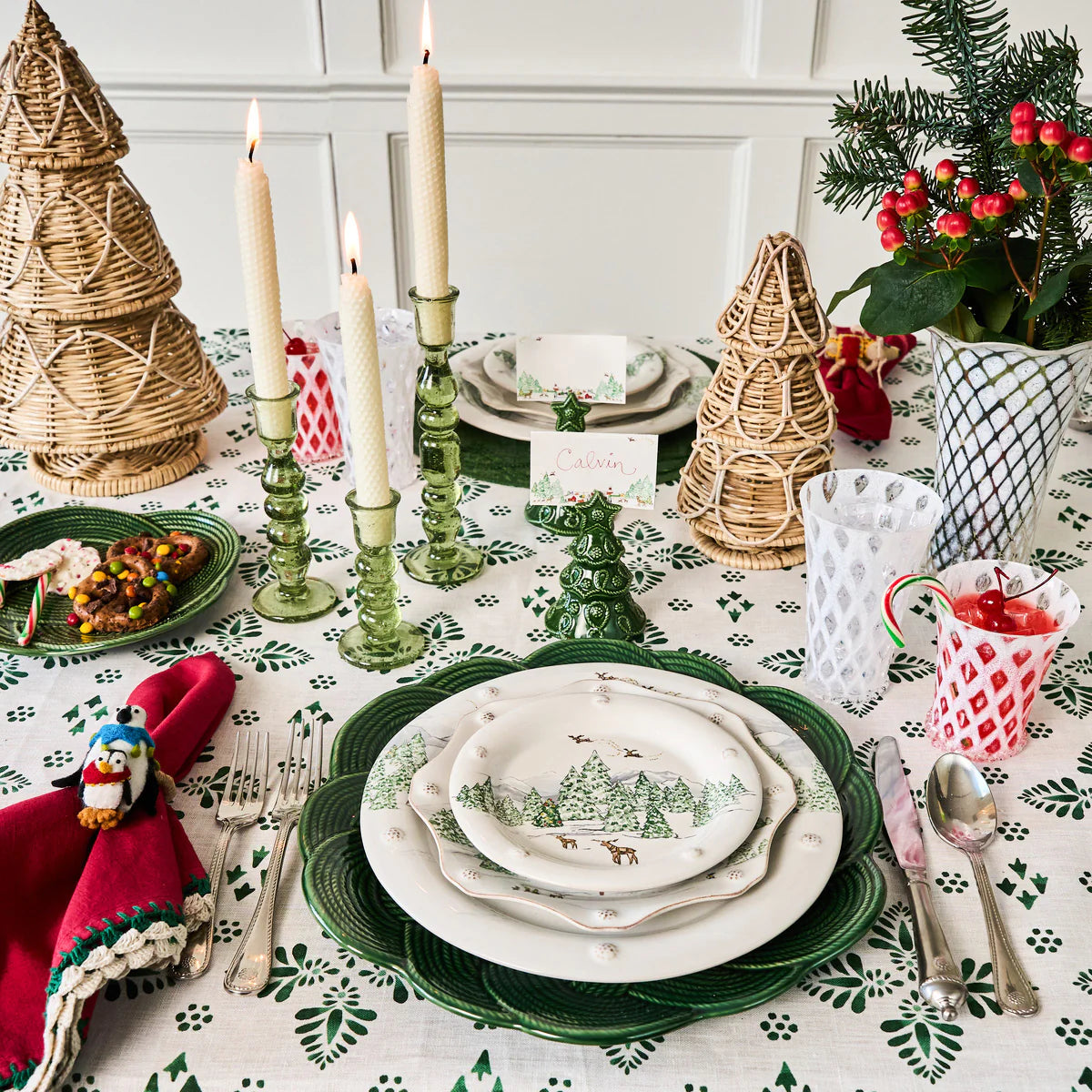 Berry & Thread North Pole Cocktail Plates - Set of 4