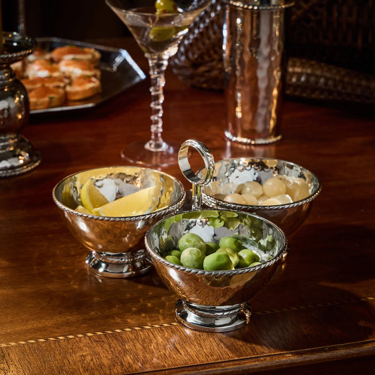 Graham Stainless Steel Triple Cocktail Bowl