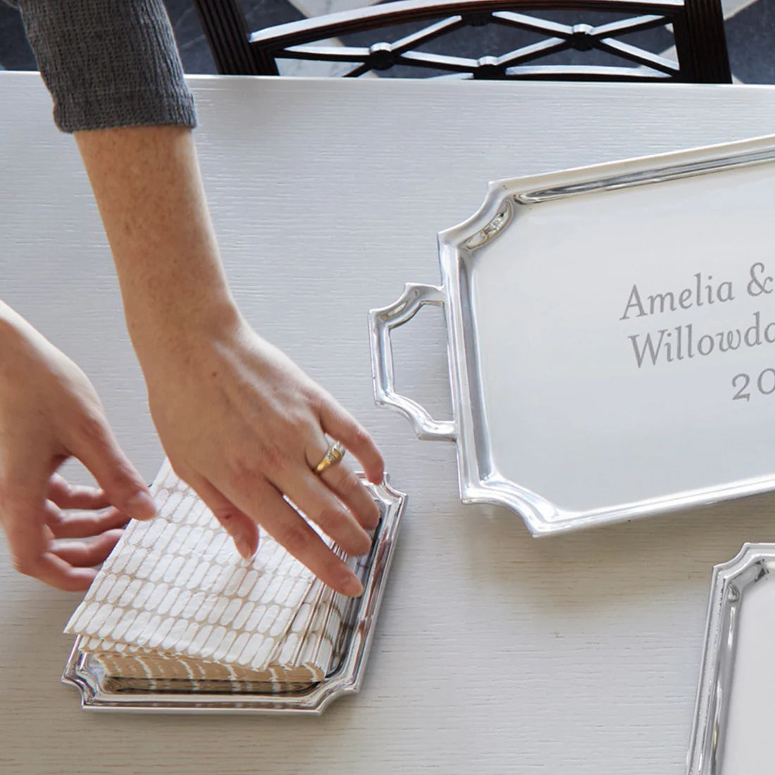 Engraved Tray & Truffles Set