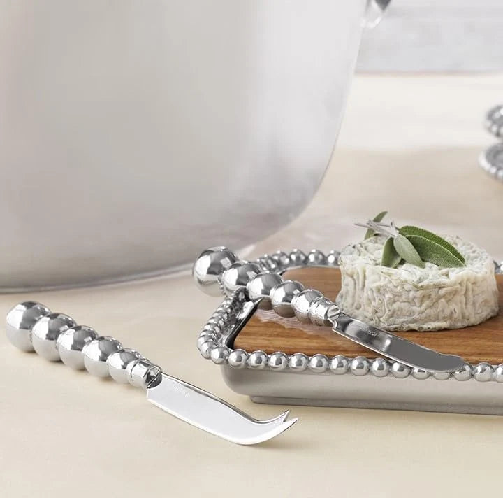 Mariposa Pearled Cheese Knife Set
