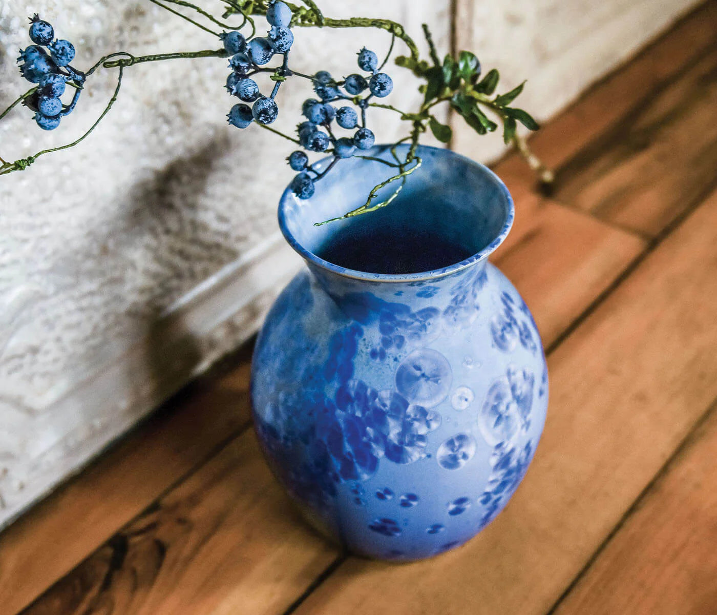 Simon Pearce Medium Curio Crystalline Vase