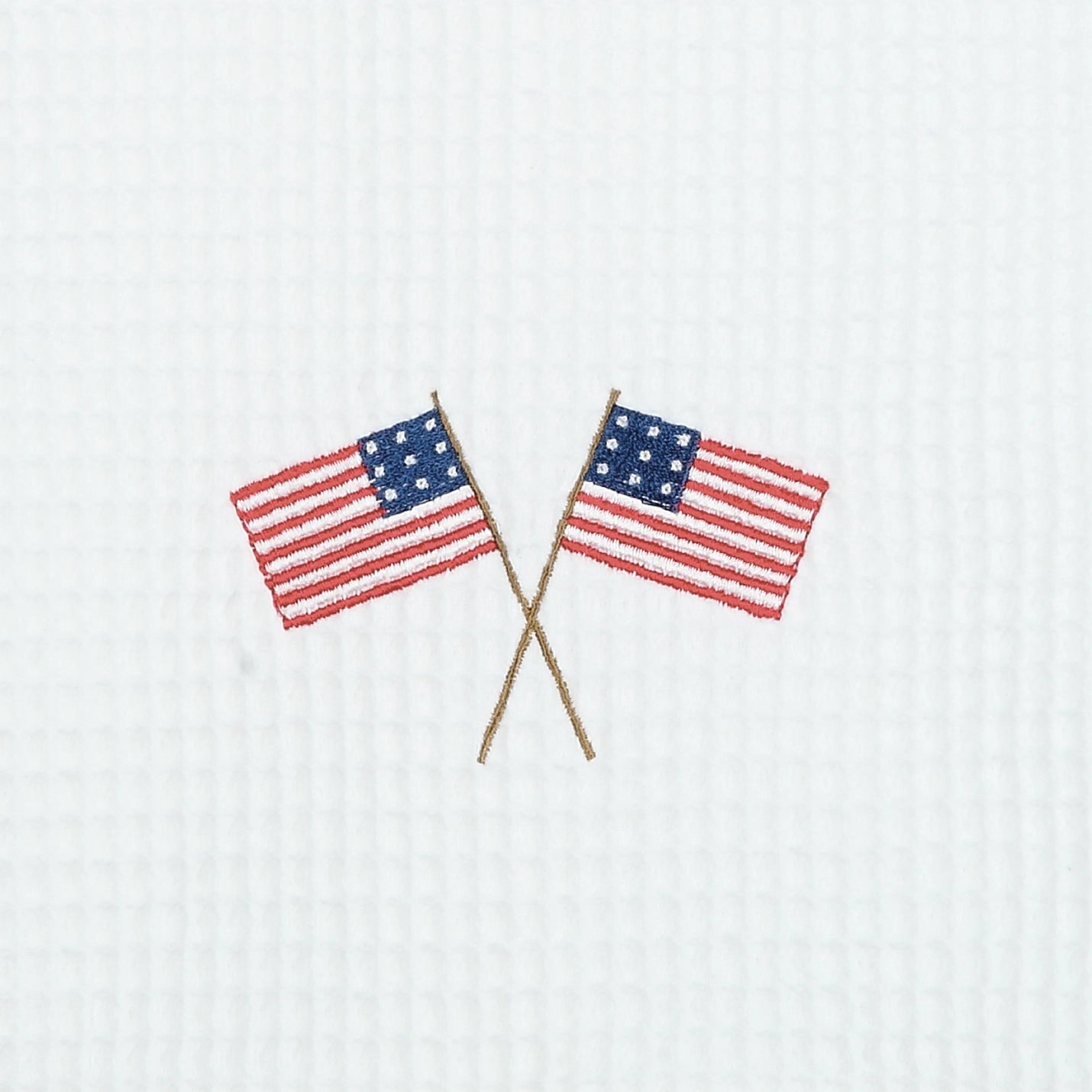 American Flag Embroidered Kitchen Towel