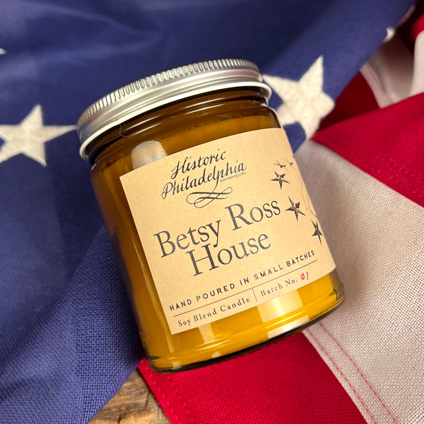 Betsy Ross American Flag & Historic Home Candle Set