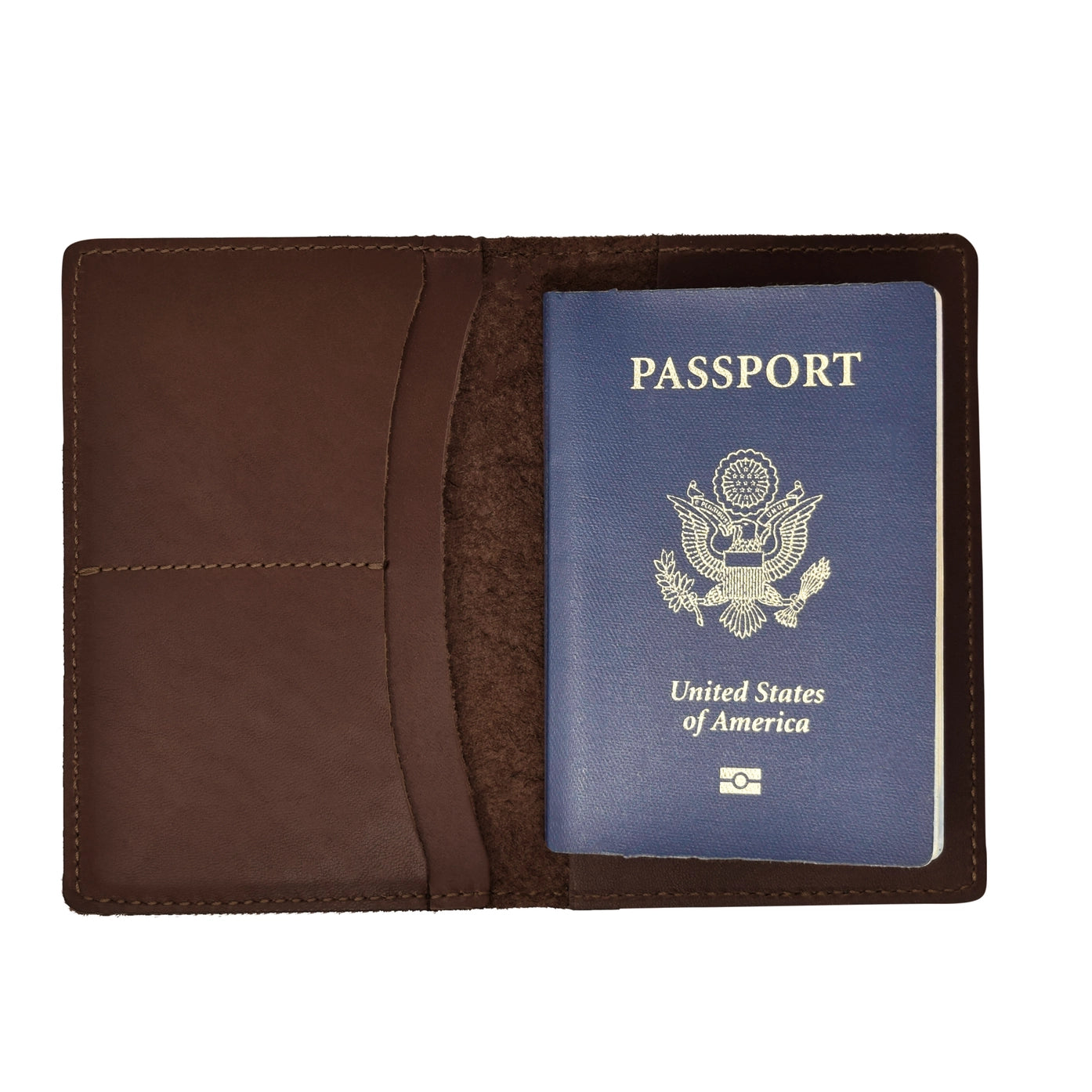 Executive Leather Passport & Document Organizer Set