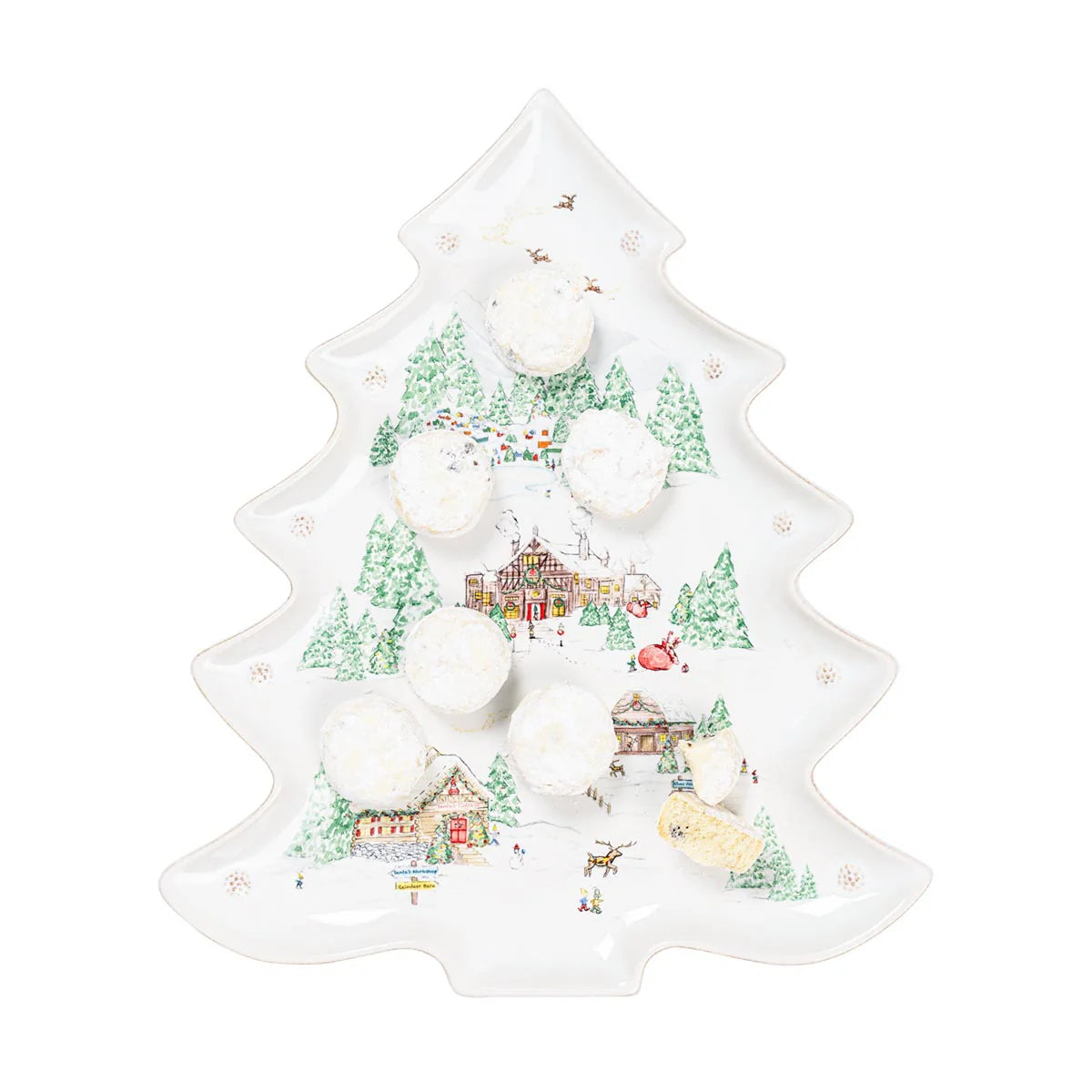 North Pole Tree Platter