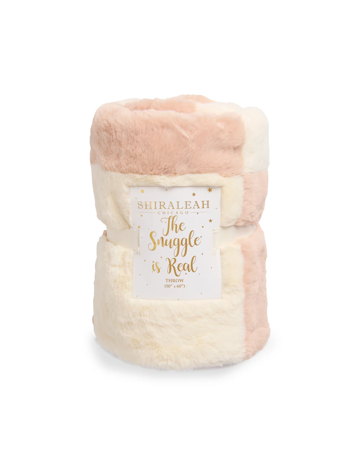 Check Faux Fur Throw