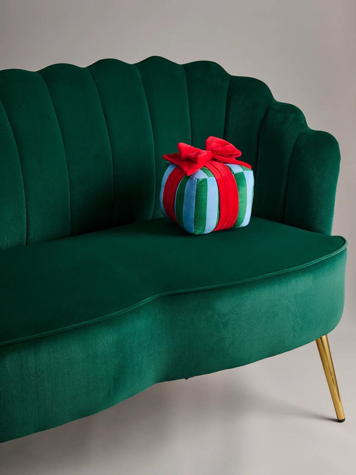 Shiraleah Stripe Gift Box Small Pillow