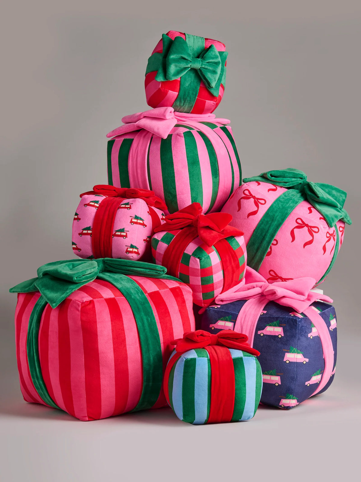 Shiraleah Stripe Gift Box Small Pillow