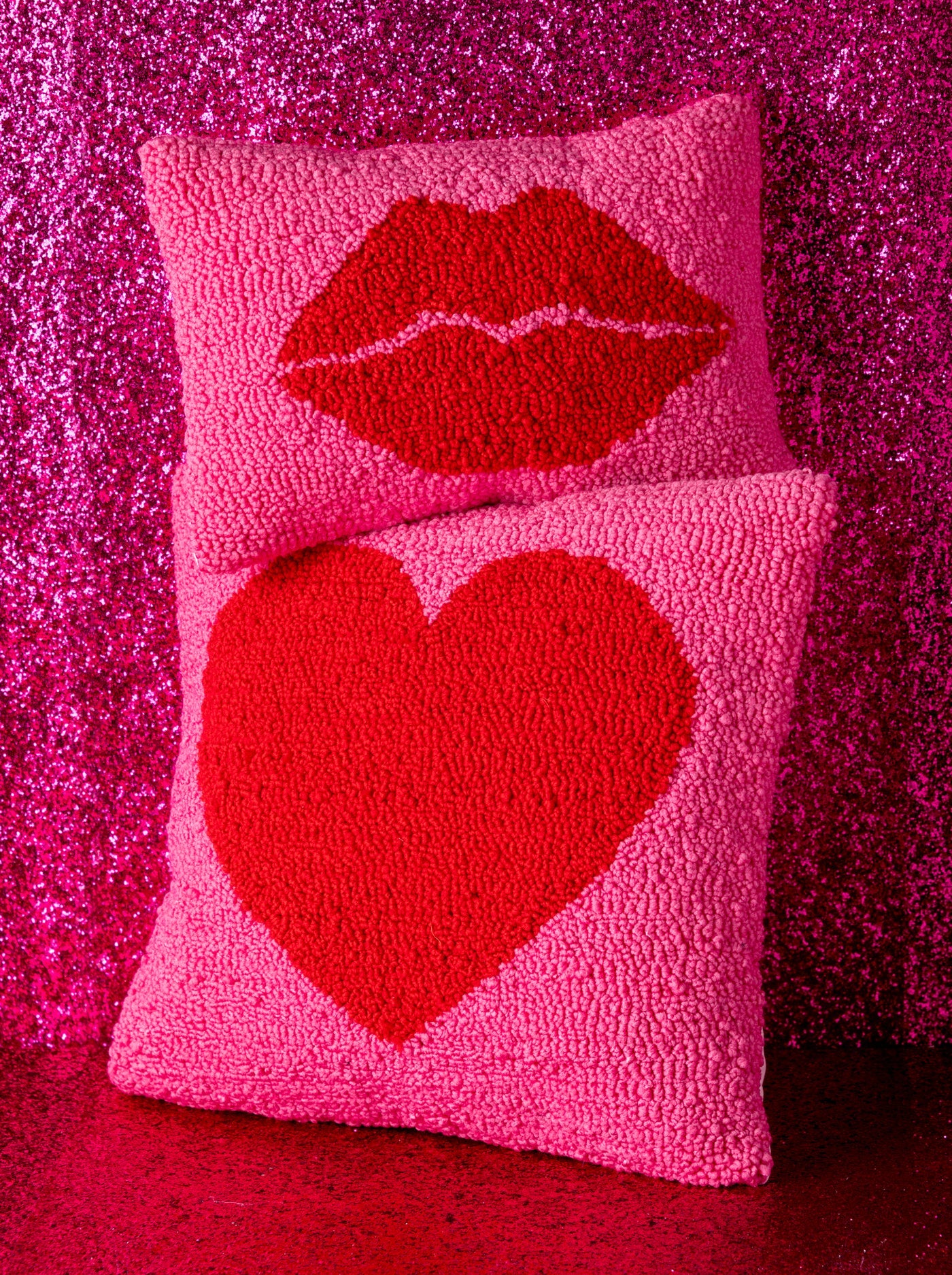 Red & Pink Heart Pillow