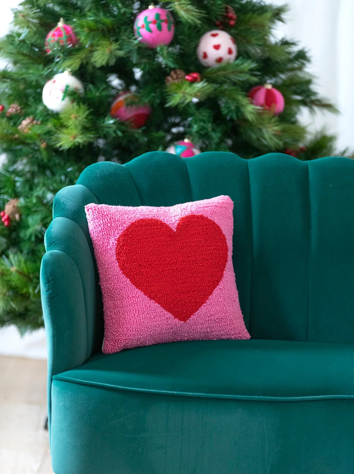 Red & Pink Heart Pillow