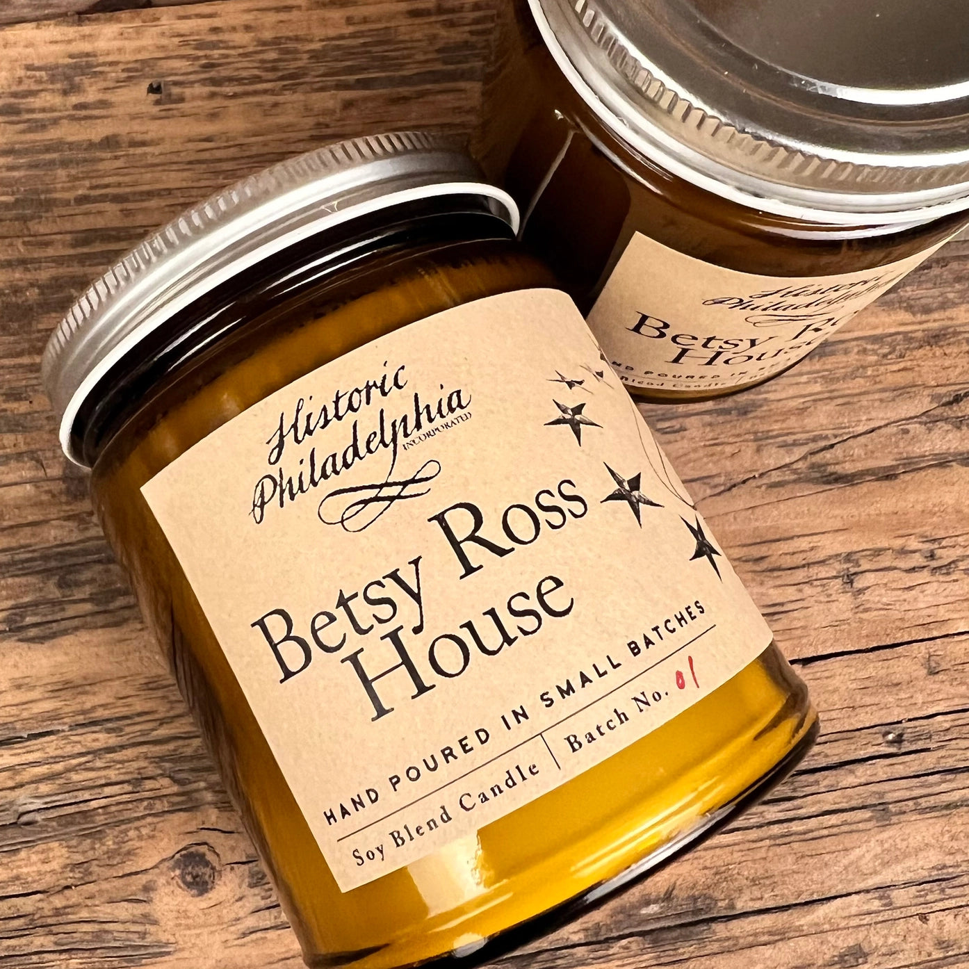 Betsy Ross American Flag & Historic Home Candle Set