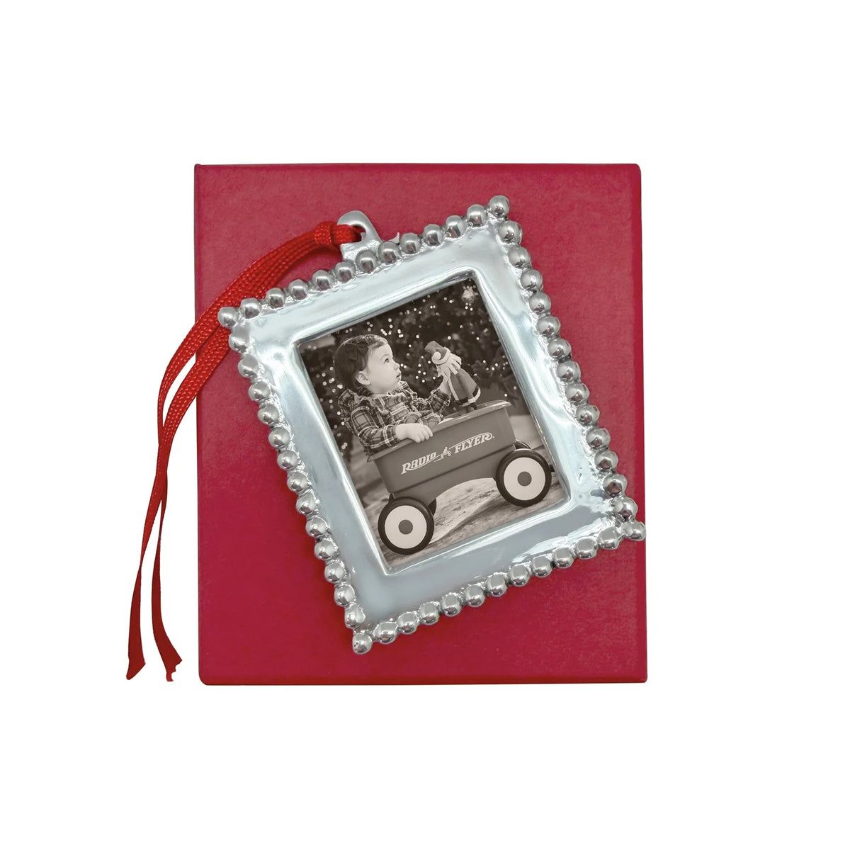 Mariposa Beaded Photo Ornament