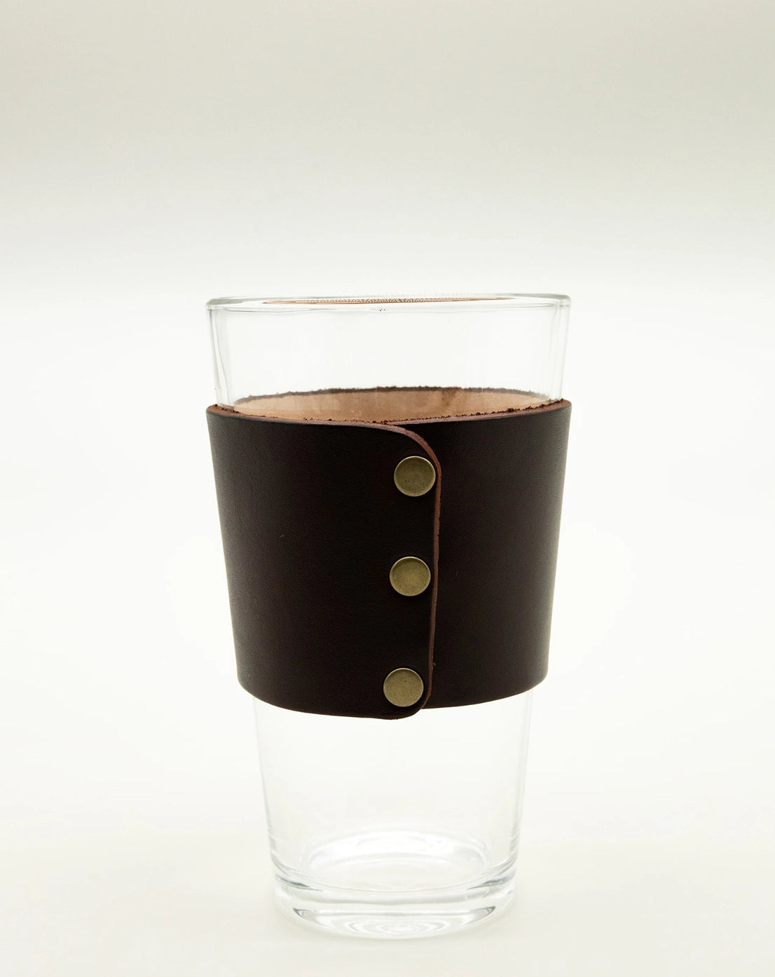 Leather Wrapped 16 oz Pint Glass – “1776”