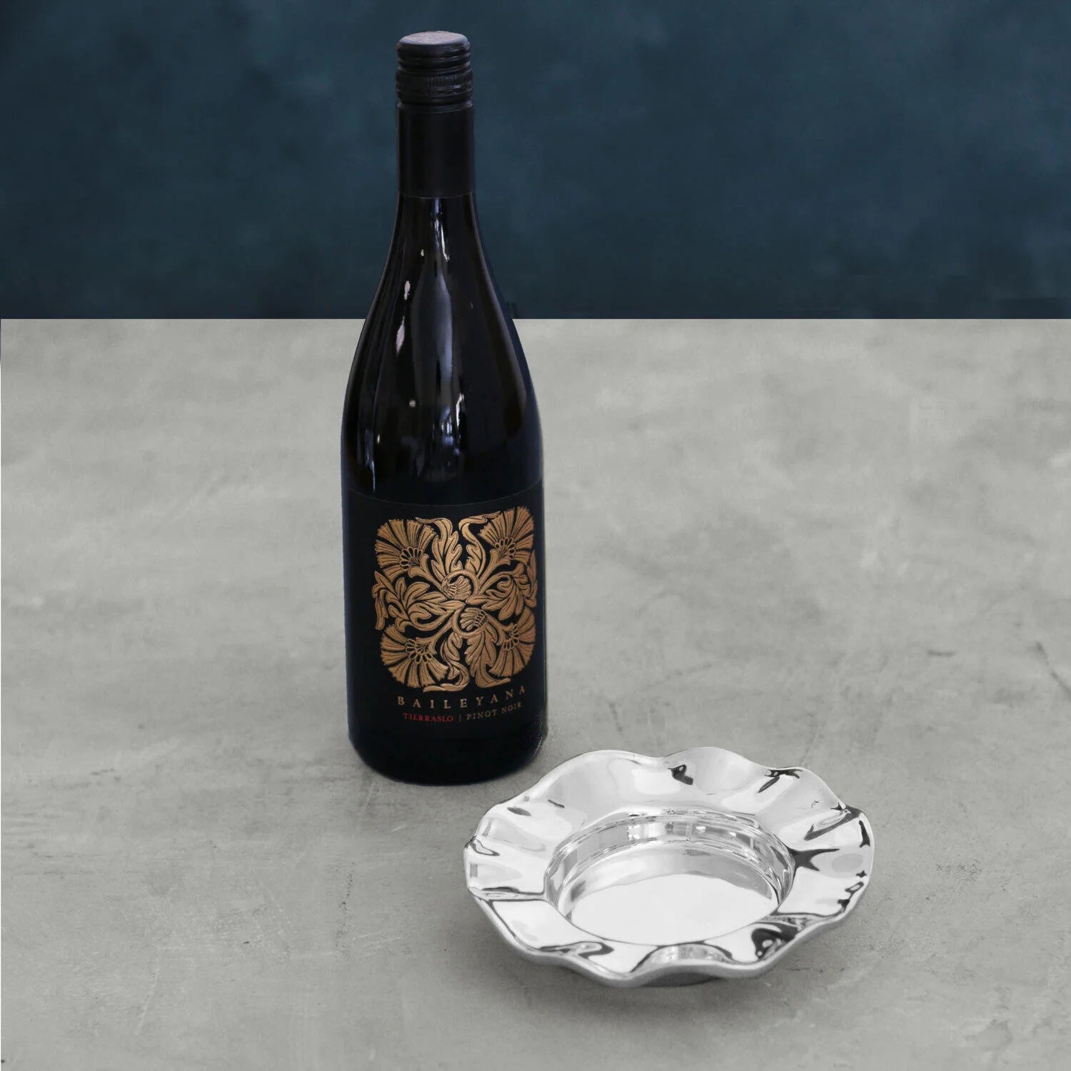 Vento Silver Wine Coaster
