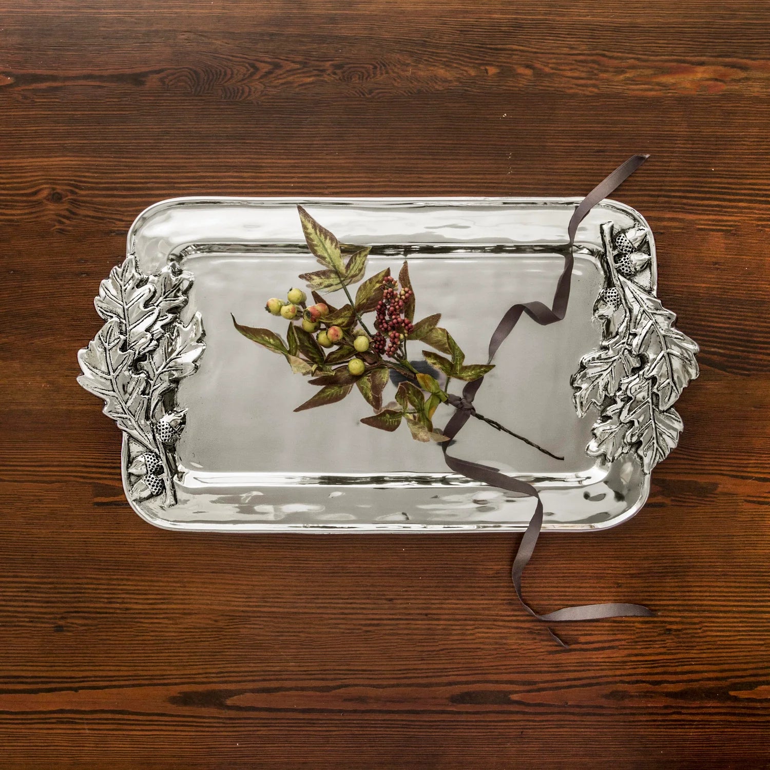 Large Acorn Serving Tray