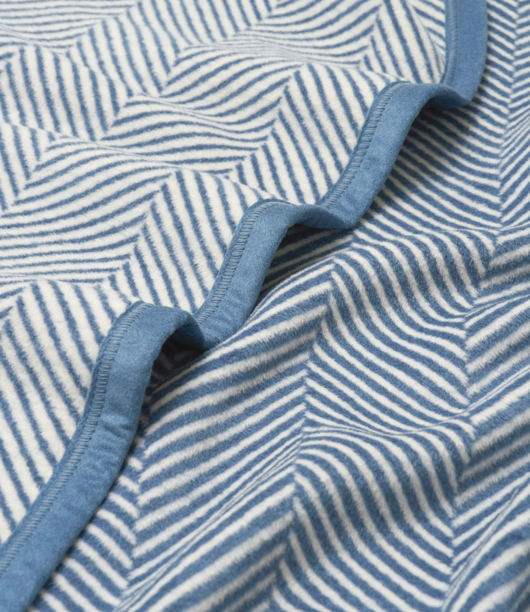 Branded Herringbone Blanket and Mug Set