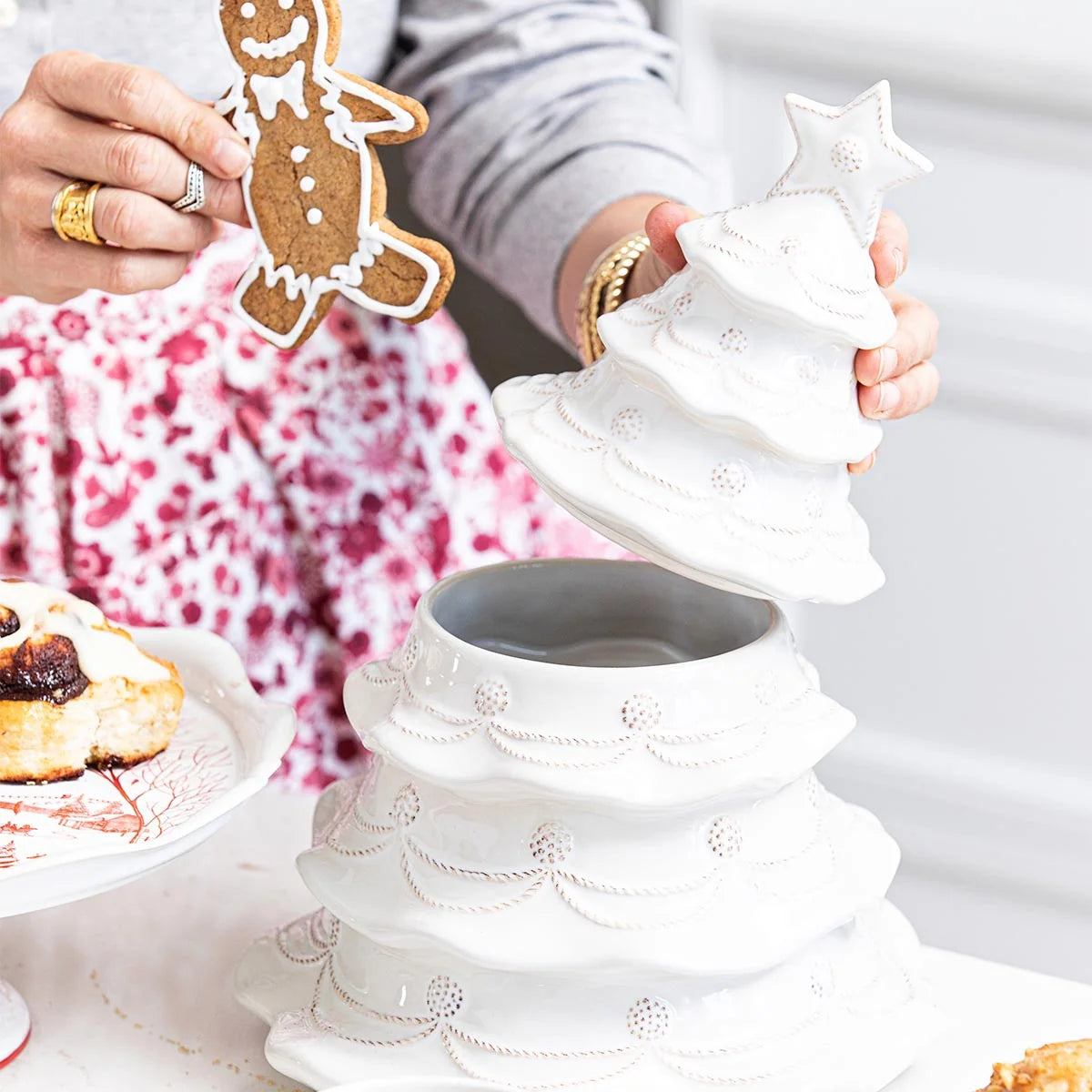 Berry & Thread Christmas Tree Cookie Jar