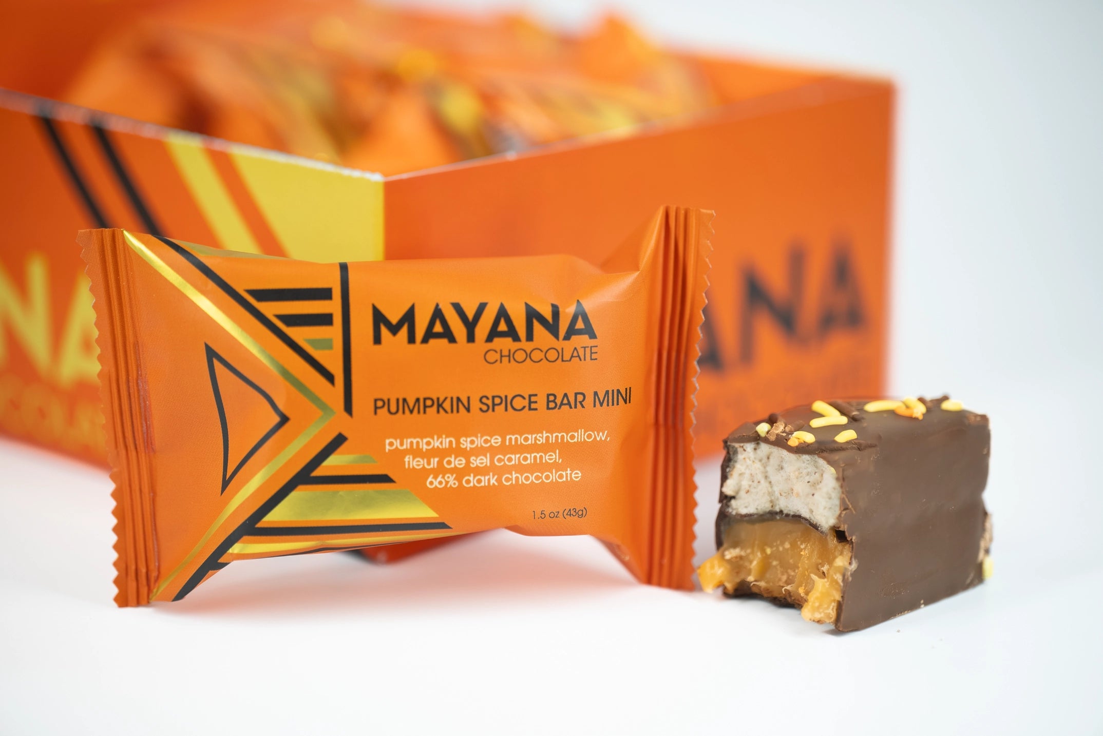Mayana Pumpkin Spice Mini Chocolate Bar