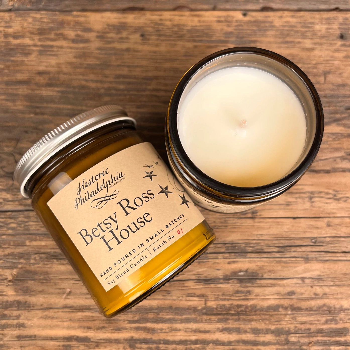 Betsy Ross American Flag & Historic Home Candle Set