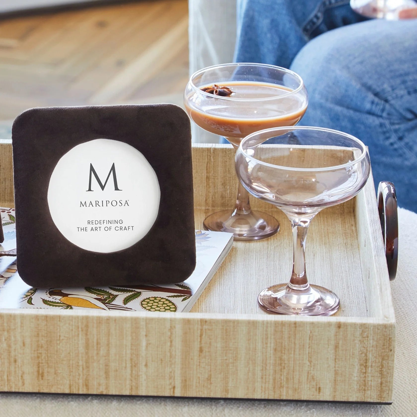 4 x 4 Lola Velvet Round Frame