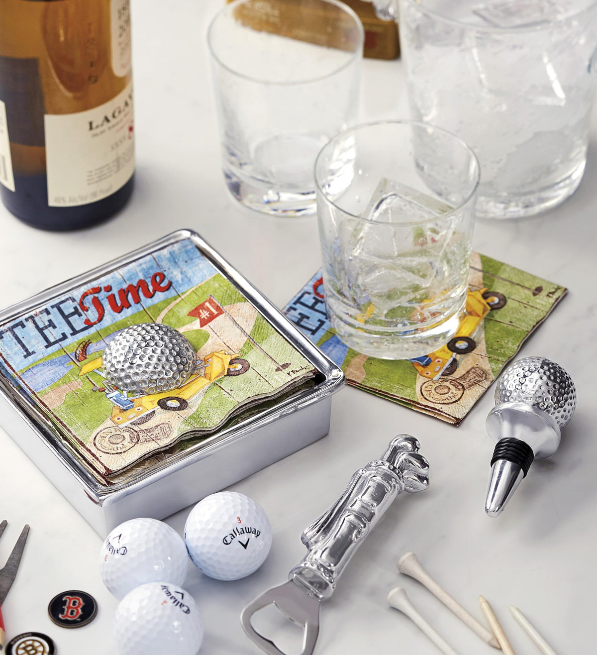 Mariposa Golf Ball Bottle Stopper
