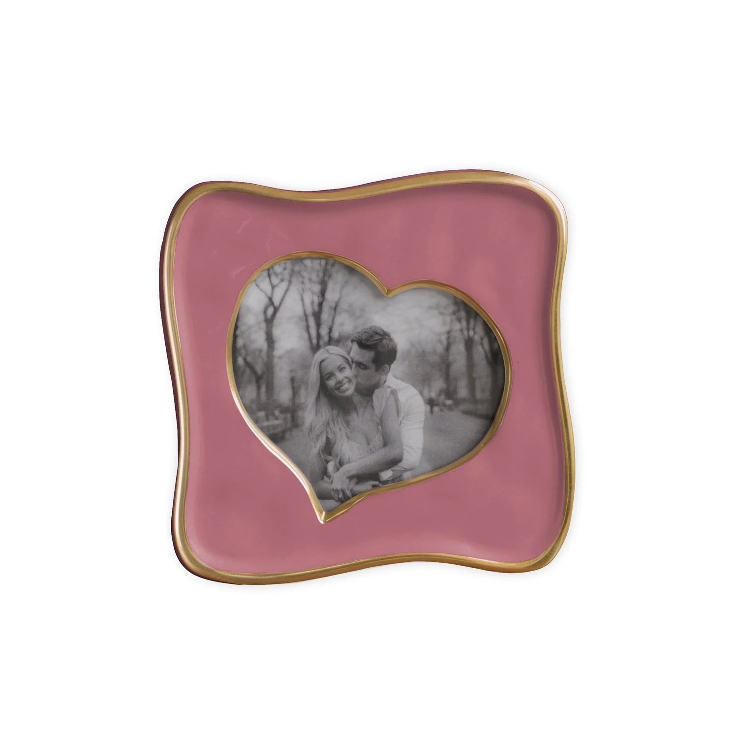 5 x 5 Pink Encanto Curved Heart Frame