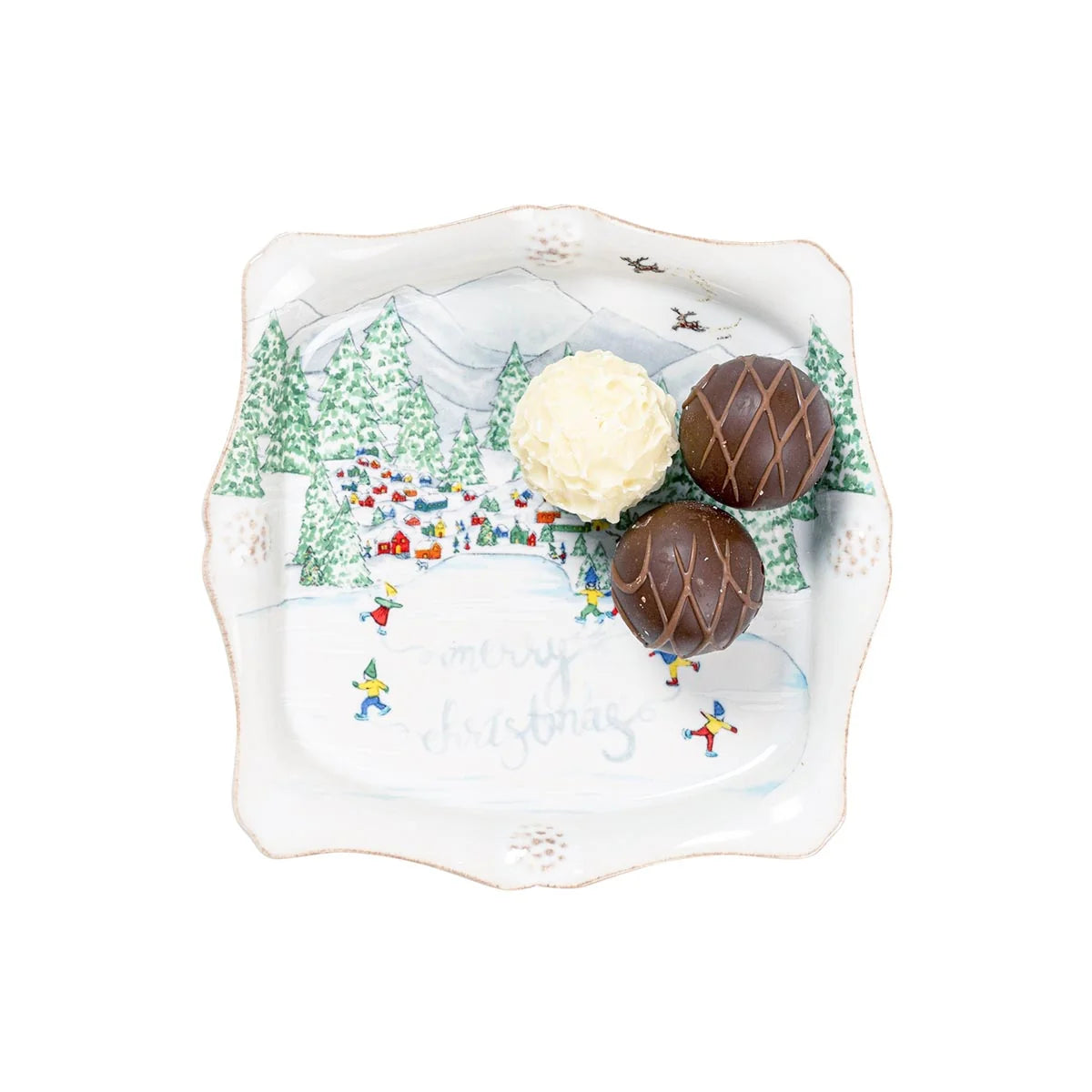 North Pole Ceramic Trinket Tray
