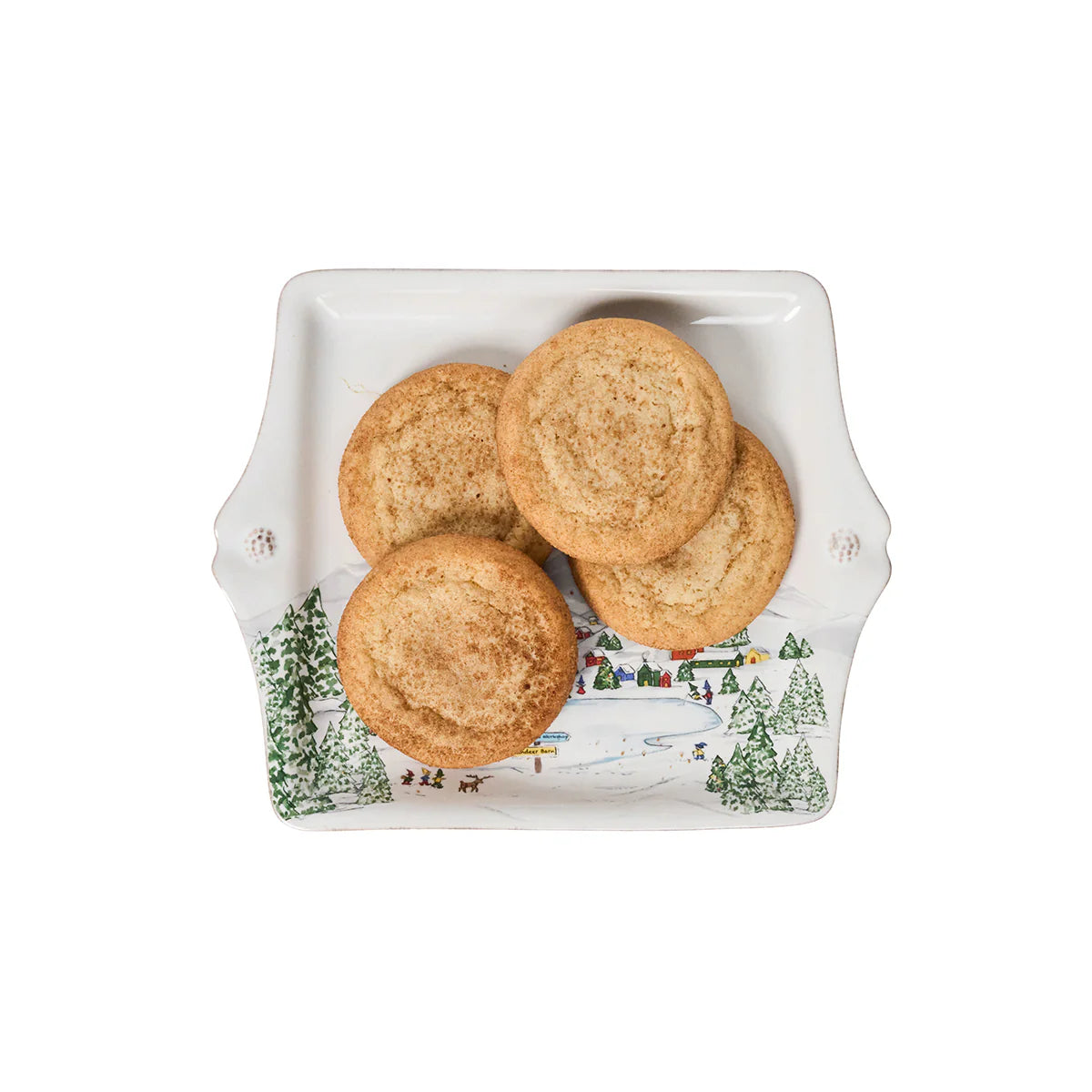 North Pole Ceramic Cookie Tray