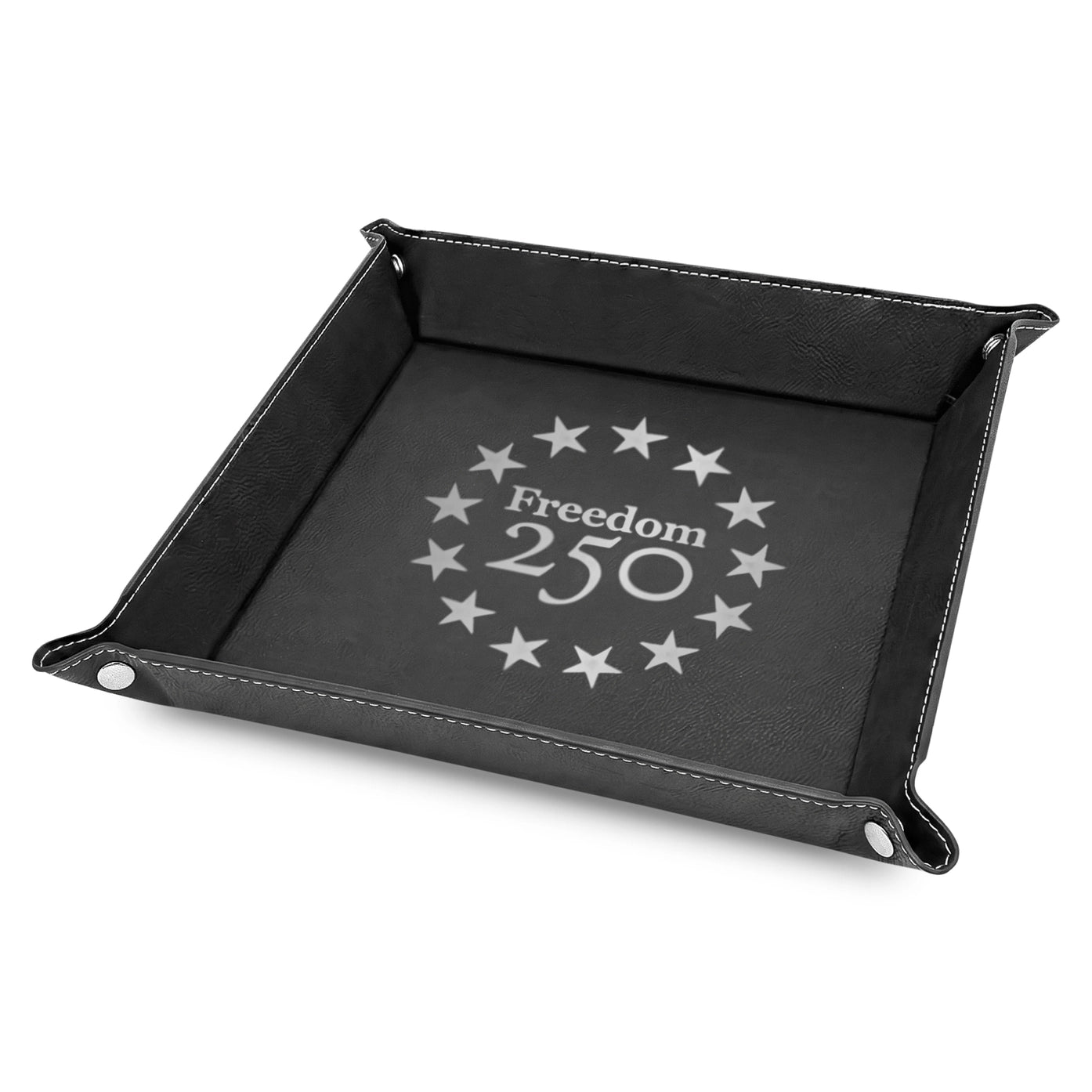 Freedom 250 Flag Leatherette Tray