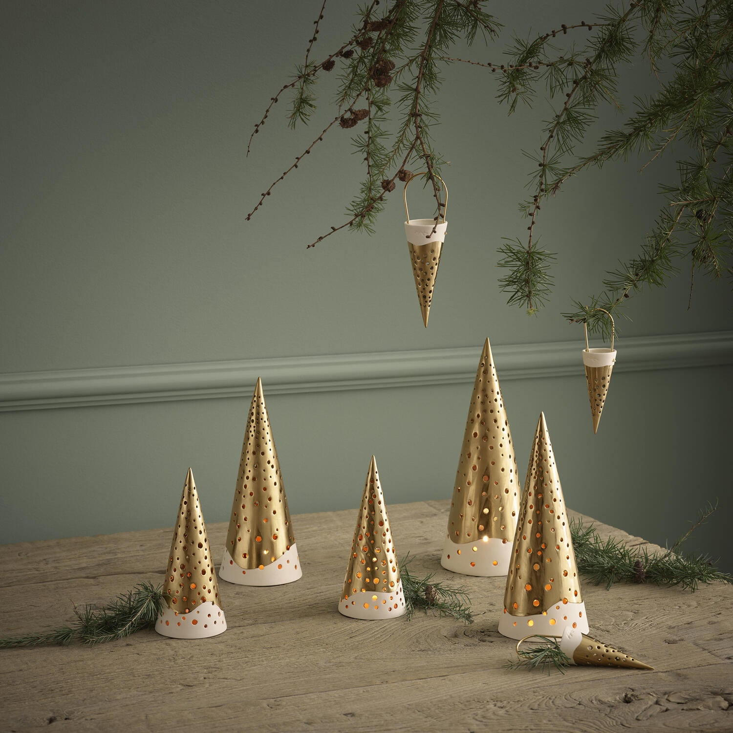 Nobili Gold Tealight Holders
