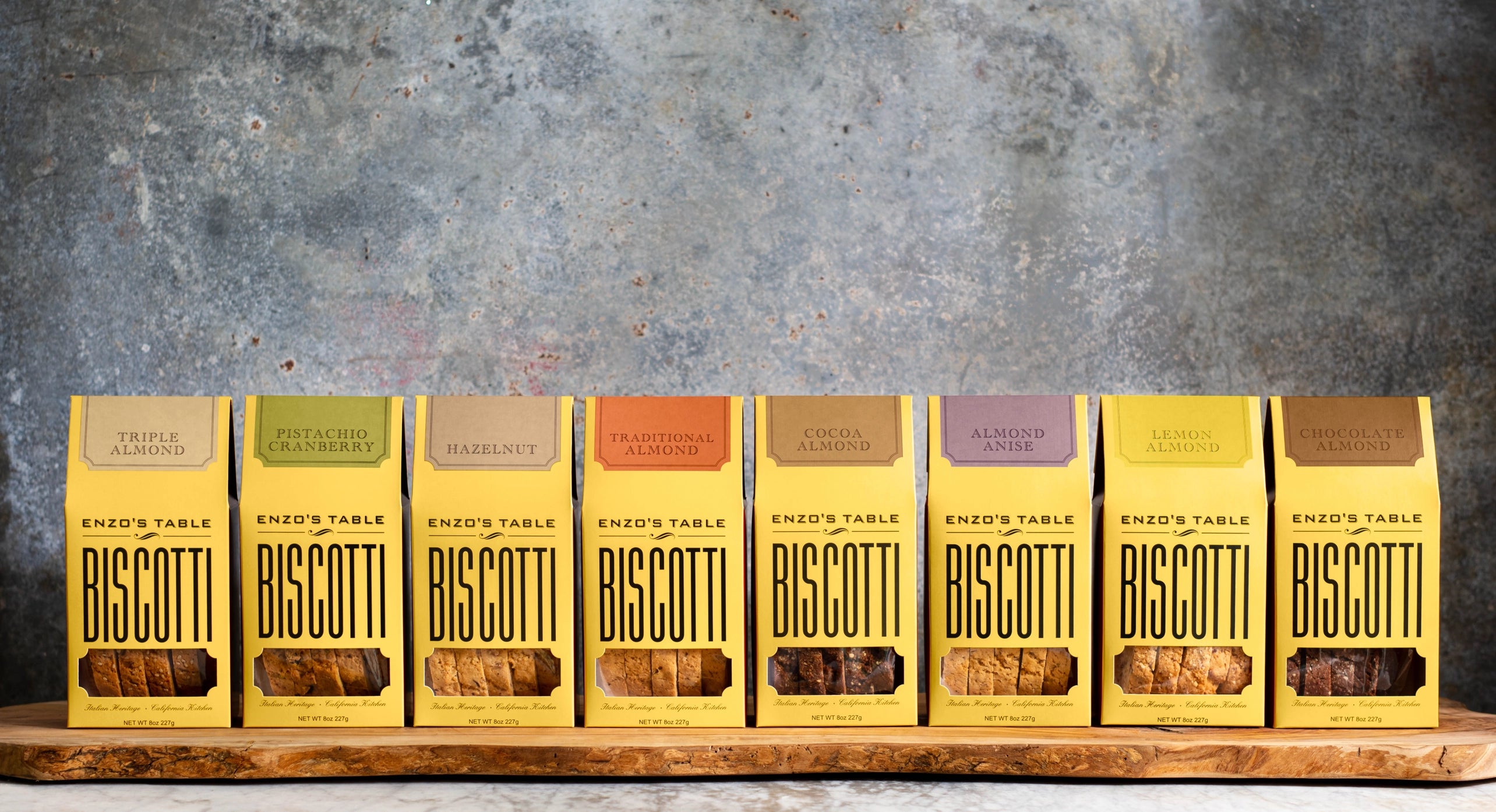 8 oz Box Lemon Almond Biscottis