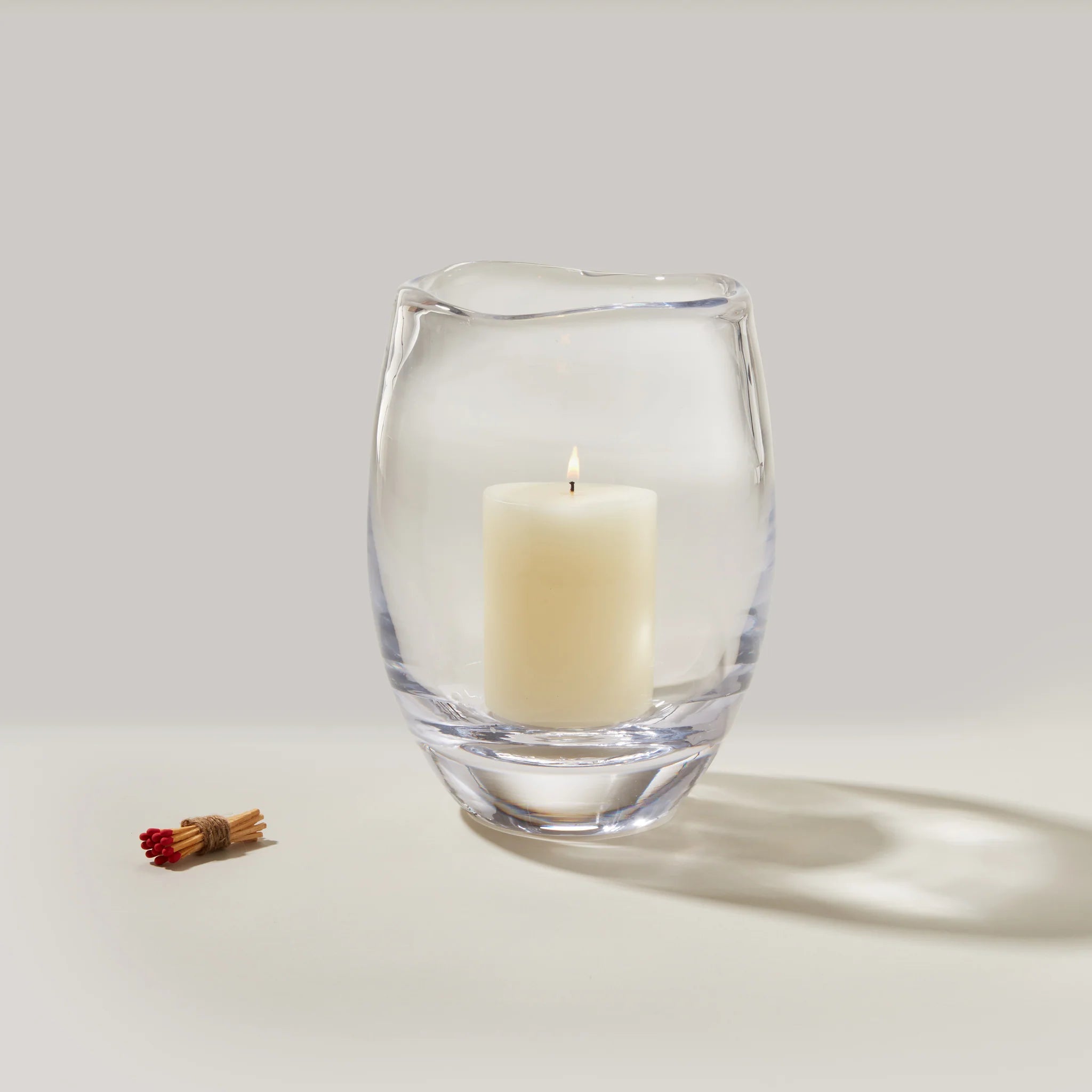 Simon Pearce Burlington Hurricane & Candle