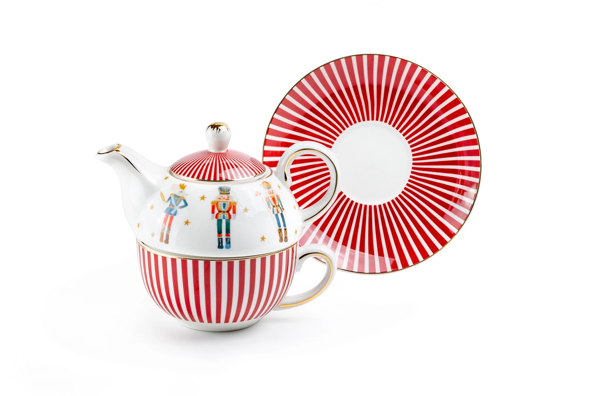 Nutcracker Wonderland Porcelain Tea Set for One
