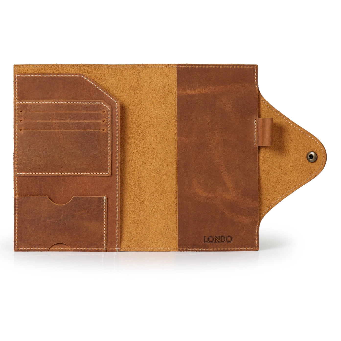 Leather Portfolio & Hand-Dipped Chocolate Pretzels Gift Set