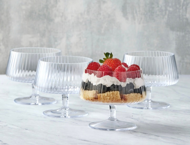 Empire Clear Individual Trifle Bowls - Set of 4