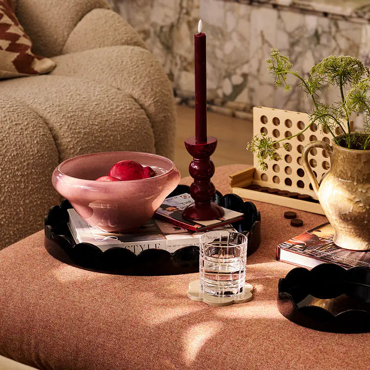 Addison Ross Round Medium Lacquered Scallop Trays