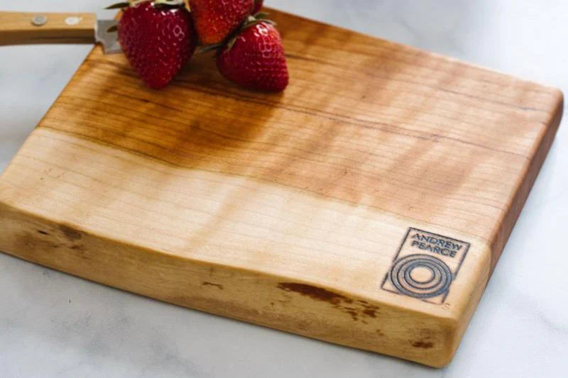 Small Single Live Edge "Citrus" Wood Cutting Board