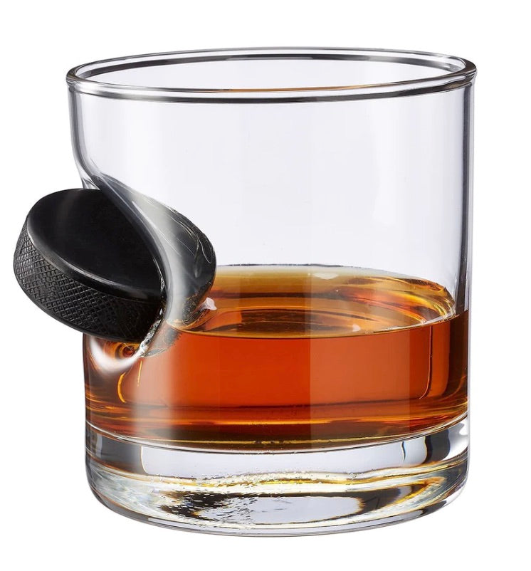 Benshot Hockey Puck Decanter & Glasses Set