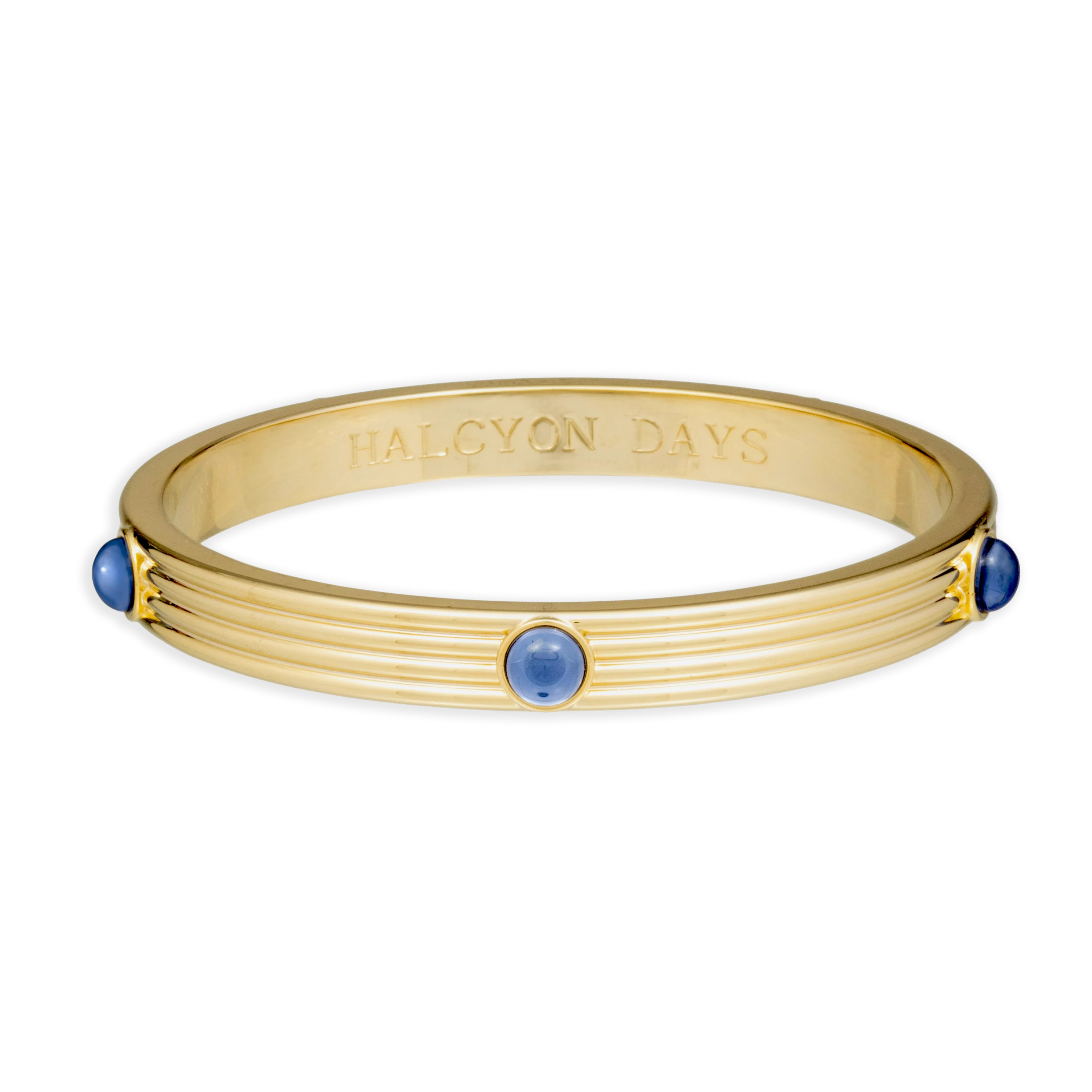 Ribbed Cabochon Bangle