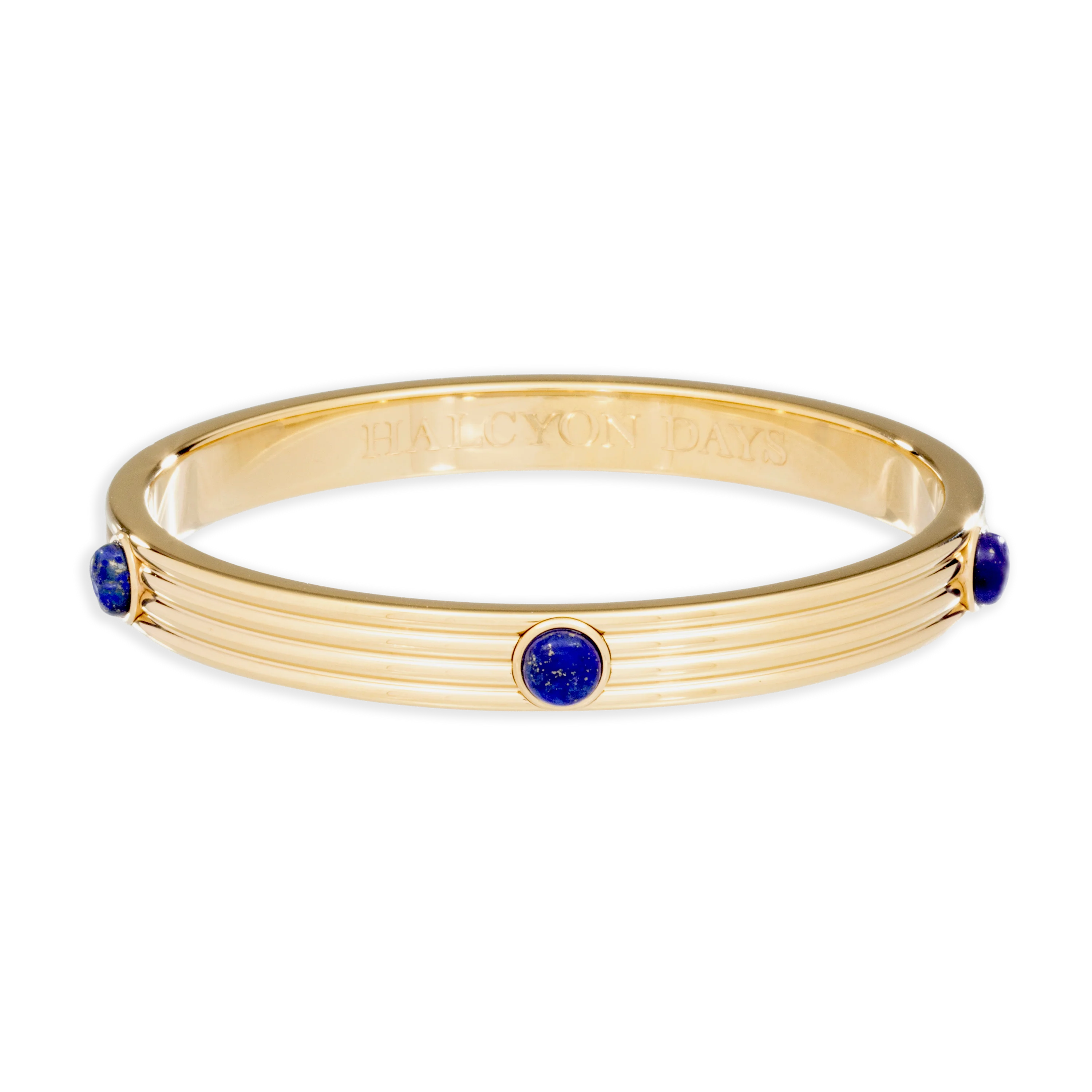 Ribbed Cabochon Bangle