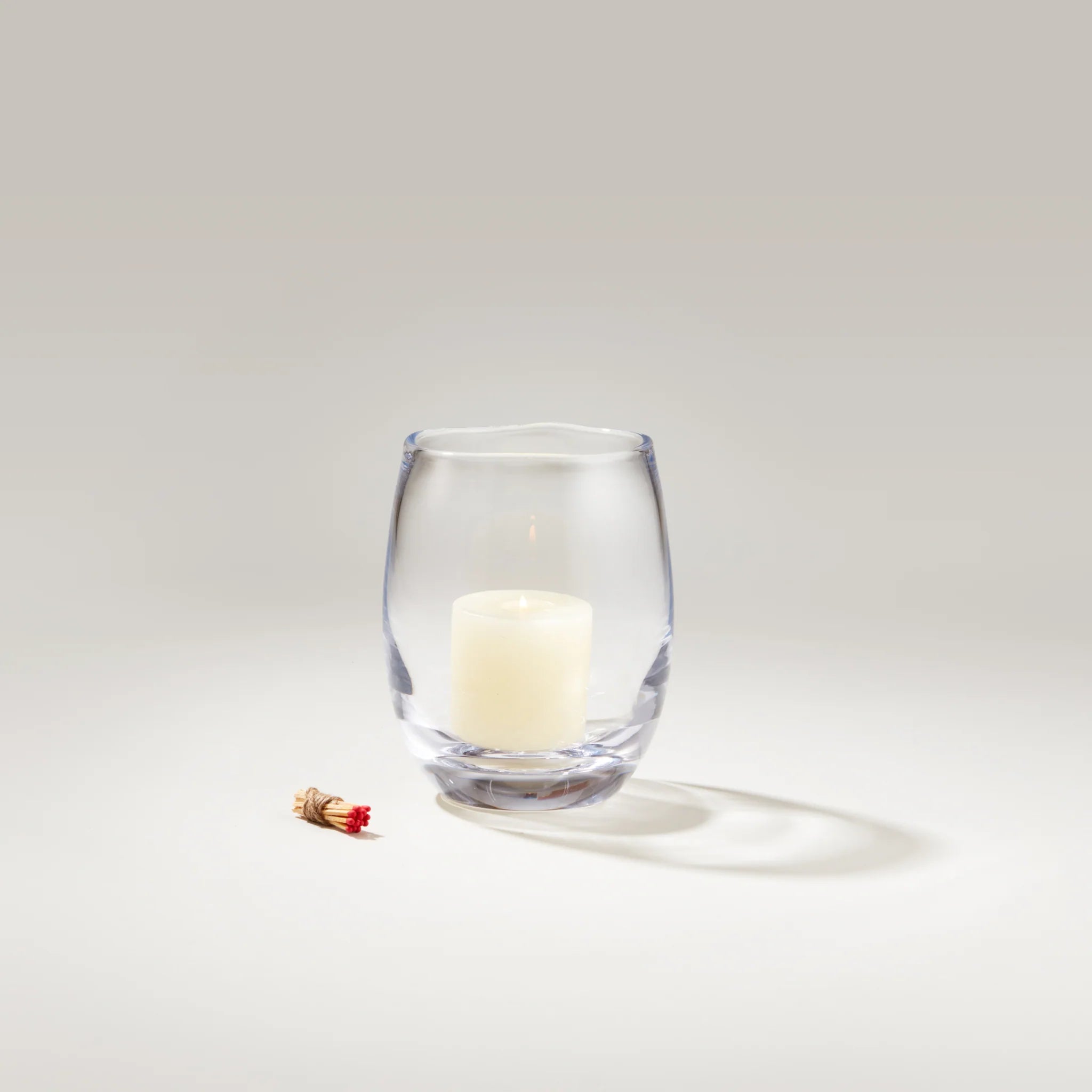 Simon Pearce Burlington Hurricane & Candle