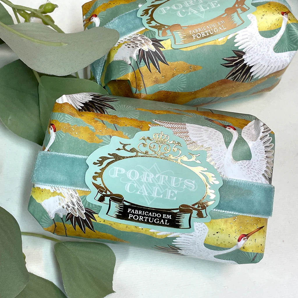 White Crane Soap Set