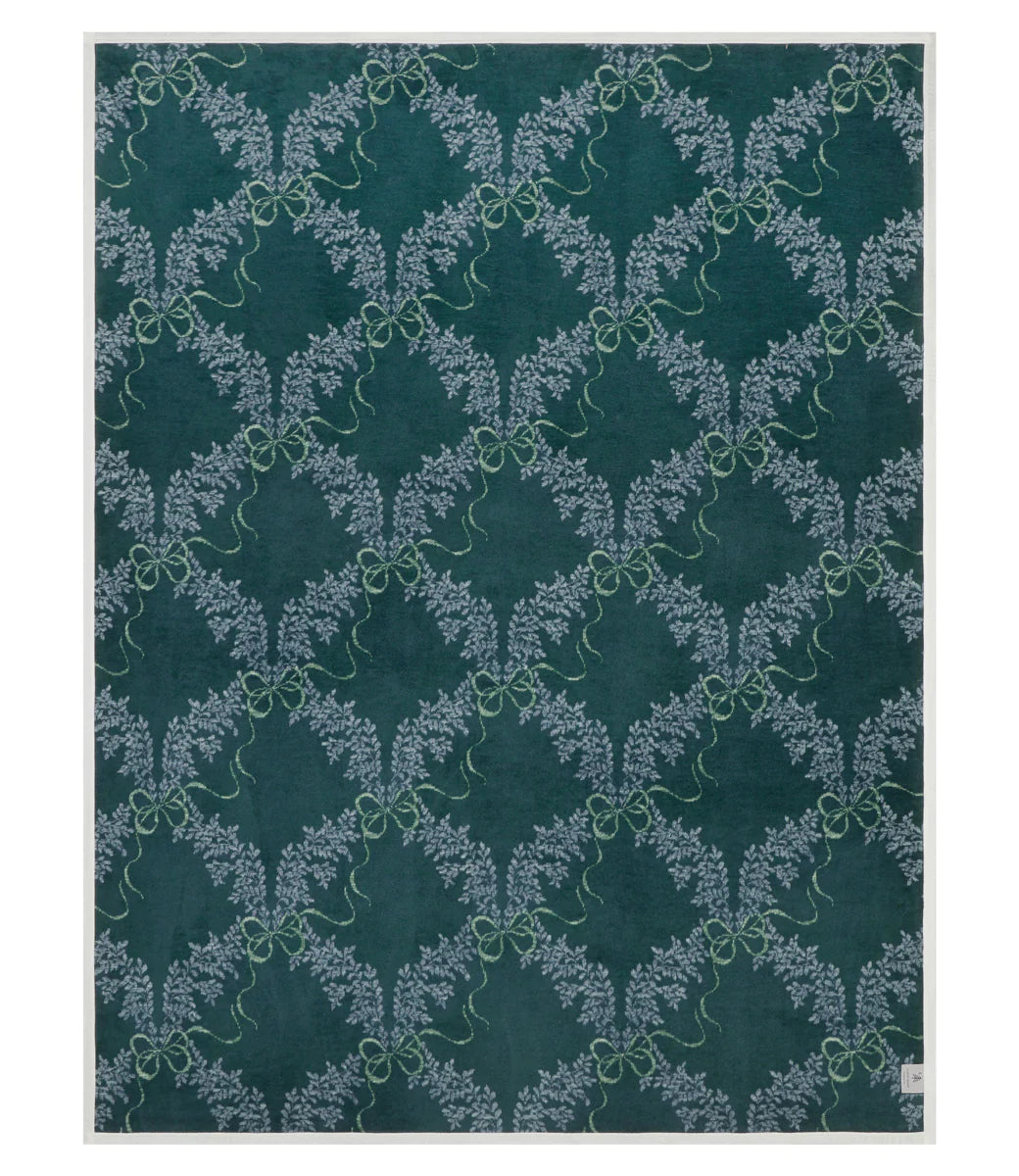 Boxwood Wreaths Throw Blanket