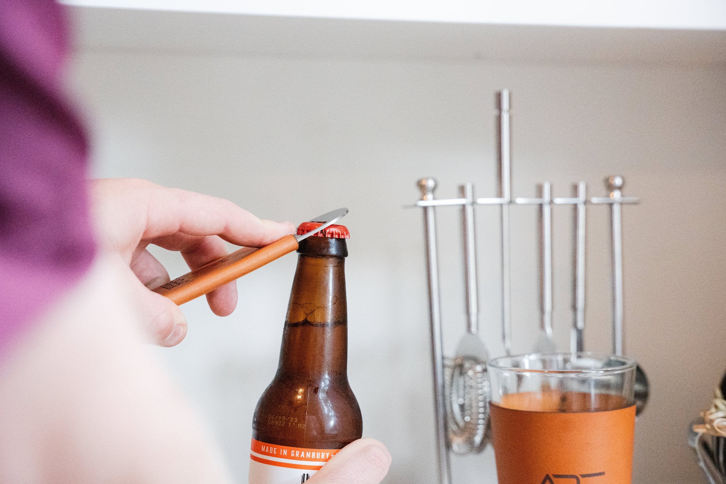 Customizable Leather Wrapped Bottle Opener