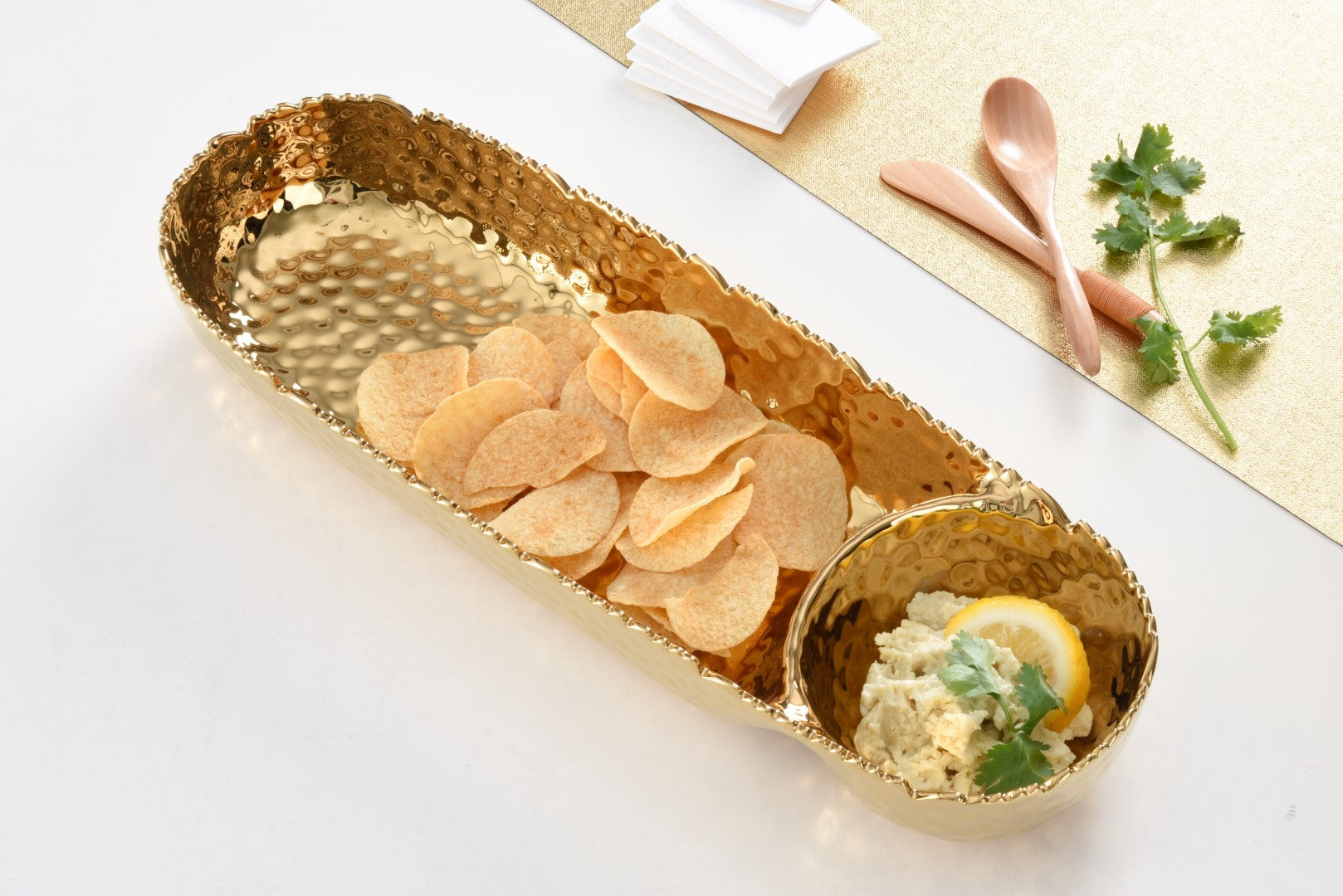 Chip & Dip Platter  in Golden Millennium